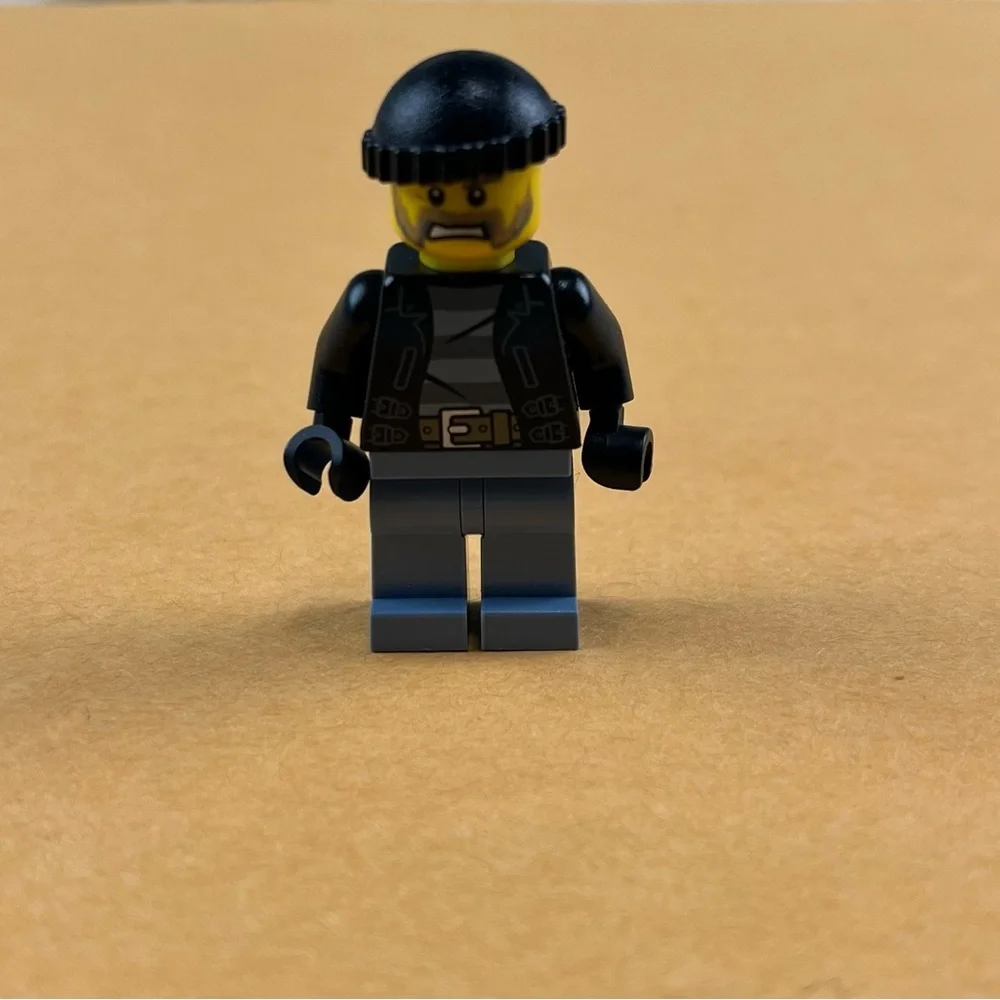 LEGO City Police Prisoner Minifigure Bandit Burglar Beanie 2”